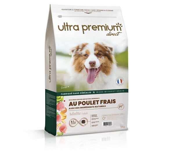 Croquettes pour chien adulte au poulet frais de ULTRA PREMIUM DIRECT